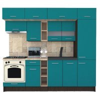 Bucatarie BIGMAR 250 A Wenge / Decor 0245